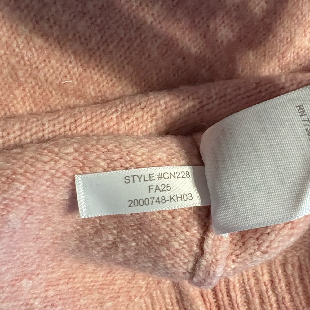 J. Crew Relaxed Milano Stitch Cardigan Size Small Pink Oversized Alpaca Wool NWT - Picture 5 of 8